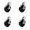 Service Caster 10'' Extra Heavy Duty Phenolic Wheel Caster Set 4 Brakes 2 Swivel Locks, 4PK CRAN-SCC-KP92S1030-PHR-SLB-BSL2SLB-2 - alternate 1